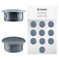 EMFA Abdeckstopfen für Bohrung Durchmesser 8 mm Anthrazit RAL 7016 Blindstopfen Abdeckkappen Endkappen Verschlusskappen 25 Stück Kopfdurchmesser 13 mm, Borloch 0,8 cm