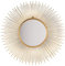 Beliani Spiegel Gold rund Sonnenform Vintage Dia. 80 CILLY