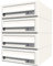 JU HBFA4/08-302 WEIß RAL9016 Hausbrieffachanlage 4-teilig, 300 x 440 x 380 mm, Stahl RAL 9016