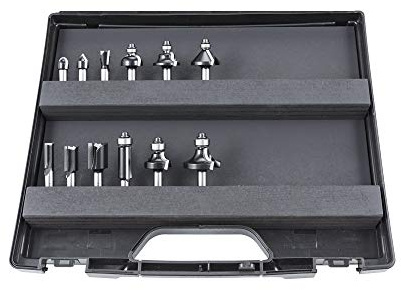 DICTUM® HW-Fräserset, 12-teilig, im Transportkoffer