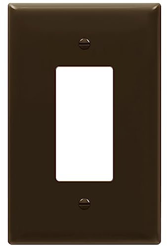 Enerlites Plaque murale pour interrupteur ou prise marron