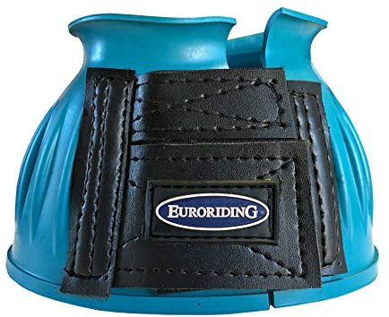 Euroriding Hufglocken Gummi Klett Petrol L