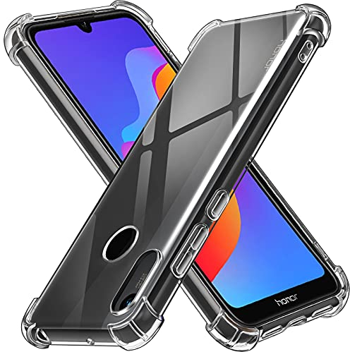 ivoler Klar Silikon Hülle für Huawei Y6 2019 / Y6s / Honor 8A 2019/2020 mit Stoßfest Schutzecken, Dünne Weiche Transparent Schutzhülle Flexible TPU Durchsichtige Handyhülle Kratzfest Case Cover