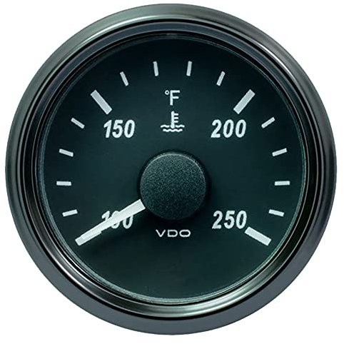 VDO Computers Singleviu A2C3833350030 Wassertemperaturanzeige, 52 mm (2-1/16 Zoll)