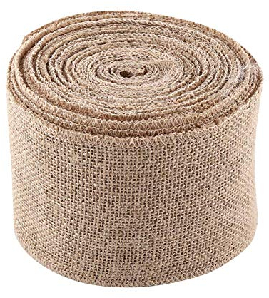 Sackleinen Band, Juteband Stoffrolle, Jute Ribbon Rolls, Hessischen Stoff Bänder, Vintage Tischläufer Hessische Jute Tischband Für Diy Handwerk Hochzeit Haus Dekor (10Cm)