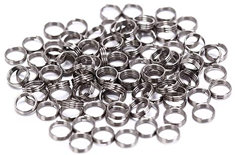 ANNIUP ANIPP Edelstahl Dart Schaft Ringe O-Ring Federring für Dart Nylon Schäfte Zubehör 4,15 mm 100 Stück