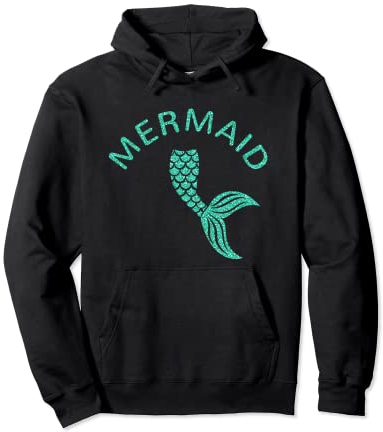 Meerjungfrau Flosse Meerjungfrauenflosse grün Meerjungfrauen Pullover Hoodie
