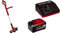 Einhell Coupe-bordures sans fil GE-CT 18/30 Li-Solo PXC (Li-Ion, 18 V, largeur de coupe 30 cm, bloc moteur pivotant à 90° et inclinable, vendu avec bobine de fil) avec chargeur et batterie 5,2Ah