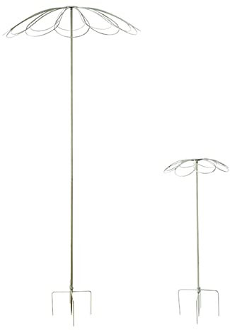 LYXWGRZD Garden Obelisk,Wrought Iron Garden Trellis,Plants Climbing Flower Support,Creative Umbrella Tall Tower Frame,for Decorative Indoor/Outdoor,Planter Pots And Flower Beds Vines,2 Pcs