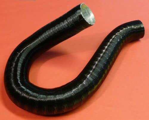 Heizungsschlauch Flexschlauch ø52mm 100cm SCHWARZ Aluminium