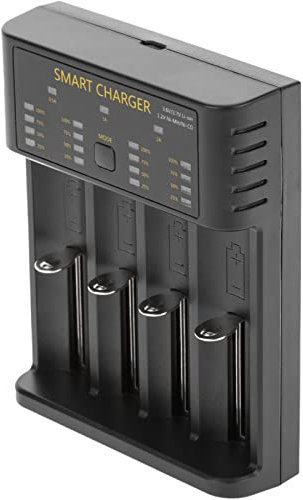 BeMatik - Chargeur Universel Intelligent USB 5 VDC 2A pour Batteries Li-ION Ni-Mh/CD