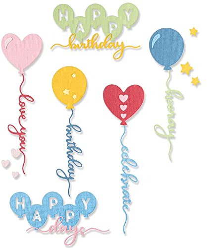 Sizzix Thinlits Stanzschablonen 11 Stück Ballon Occasions von Olivia Rose | 666014 | Kapitel 4 2022
