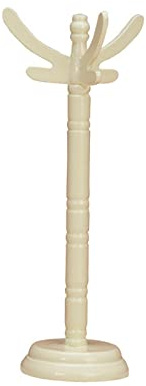 Fenteer 1/12 Puppenhaus Miniatur Kleiderständer DIY Szene Modell Simulation Garderobe Modell Miniatur Holzpuppen Kleiderbügel für Schlafzimmer Dekor