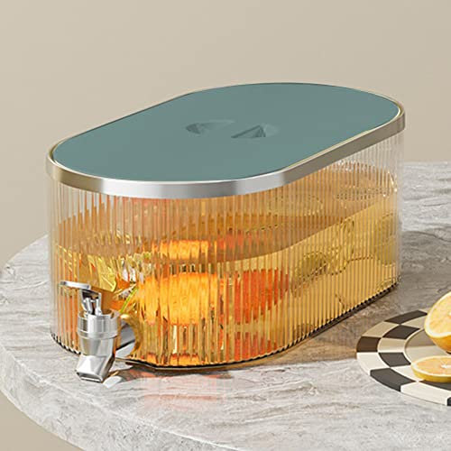 HpLive Distributeur de boissons avec robinet, carafe d'eau froide de 5,3 L, carafe à jus étanche et pour garder la fraîcheur à la maison et les fêtes UUU0192075@#1691@#5144