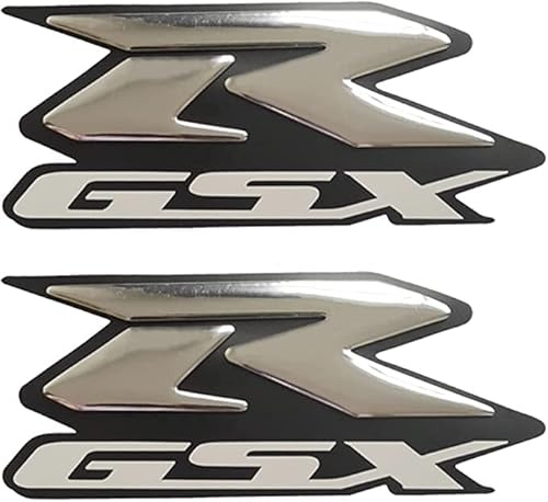 JNIGEL Logo Aufkleber Abzeichen für Suzuki GSX-R GSXR 600 750 1000 1100, Buchstaben Wort Emblem-Aufkleber, Selbstklebend Autoaufkleber, Auto Styling Dekoratives Emblem Abziehbilder,G