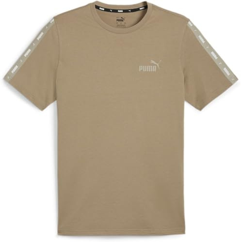PUMA Mixte Ess+ Tape Tee T-shirts, Branche De Chêne, S EU