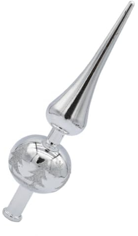 ifundom Elegante Weihnachtsbaumspitze Weihnachtsbaumspitze Ornament Partydekorationen Silber Baumspitze Weihnachtsdekor