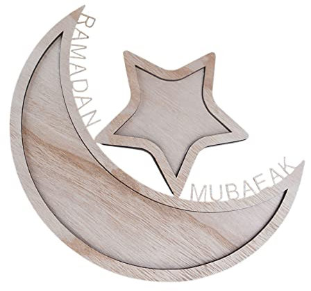 Bandejas en Forma de Estrella de Luna - Plato de Bandeja para Servir contenedor de Almacenamiento de Alimentos | Bandeja de Mesa de Centro, decoración de Centro de Mesa de Granja, Bandeja para