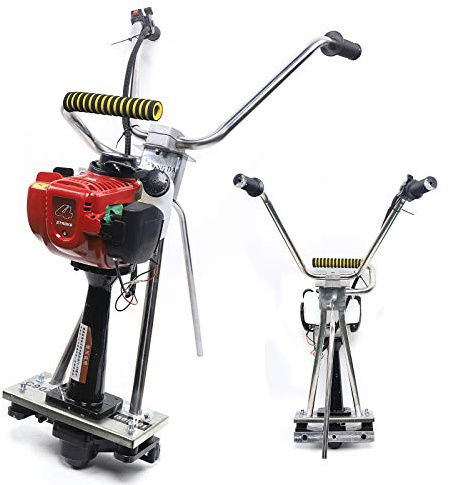 BAOCHADA 4 Stroke Concrete Power Vibrating Screed 35.8CC, Professional Easy Screed Concrete Vibrating Tamp Beam Gasoline Engine with Emergency Stop, Gas Power Concrete Vibrating Machine
