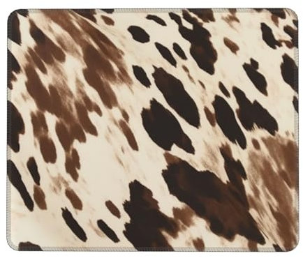 Tapis de souris imprimé vache 25,4 x 30,5 cm, base en caoutchouc antidérapant, tapis de souris de jeu pour ordinateur, ordinateur portable, bureau, maison