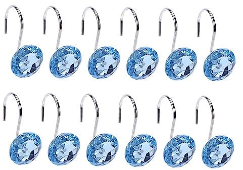 PRETYZOOM 12St Schlafzimmer Bedroom gardinen einfädelhilfe dekoring eincremehilfe verkleidung dekoäste vorhänge Glitzersteinchen Metall Perlmutt Badezimmerzubehör Kleiderbügel anschließen