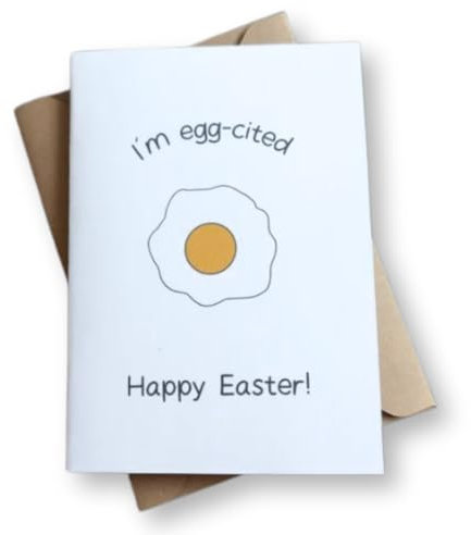Osterkarte lustig - Ostergrußkarte DIN A6 mit Umschlag - Ostergeschenk - Osterkarten Klappkarten