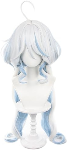 HIROAKIYA Focalors Furina Cosplay Wig with Wig Cap, Length approx.90cm