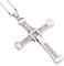 FULISONG 925 Sterling Silber Kreuz Halskette, Fast and Furious, Dominic Toretto Vin Diesel Gleiche Halskette, for Männer, Damen, Paare Geschenk(70CM(28INS)_22G(for Boys))