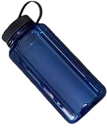amangul Transparente Wasserflasche, 1000 ml, breite Öffnung, auslaufsicher, Trinkflasche, Wasserbecher, Trinkgeschirr, Becher für Schule, Outdoor-Sport