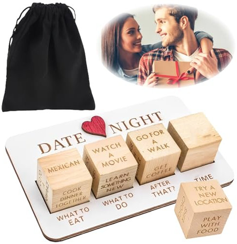 Date Night Würfel Set, Paar Würfel Date Night, Würfel Valentinstag, Date Night Idea Würfel, Romantik Würfelspiel für Erwachsene, Kreative Spiele für Erwachsene für Einen Romantischen Date-Abend