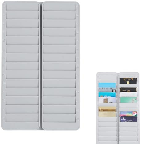 Porte-Badge Horaire, Support Mural Support De Cartes, Tableau d'Organisation De Cartes, Support De Fichier Mural, 28 Porte-Cartes, Hôtel, Maison, Rangement De Cartes De Chambre, Cartes D'Identité