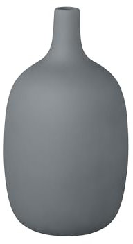 blomus Vase -CEOLA- | Farbe Agave Green | 11Ø x 21H cm | Dekovase Grün | Blumenvase aus Keramik