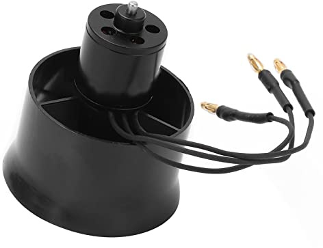 RC Ducted Fan with Motor, 30mm EDF 6 Blades Ducted Fan with QF1611‑7000KV 2‑4S Brushless Motor for RC Airplane