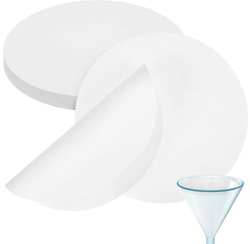 ULTECHNOVO Carta filtrante di qualità, 18 cm, 100 pezzi, standard di laboratorio, con portata media per filtrazione chimica generale