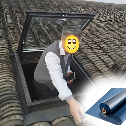 Copertura per lucernario con tetto piano inclinato, finestra per tetto di uscita, telaio in lega di alluminio e vetro isolante a doppio strato, per soffitta/veranda/soffitta(LxW 50x50cm/19.7x19.7in)