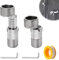 Sxutop 2 Pièces Raccord Excentré Mitigeur Longueur Réglable Pied Incurvé Coudé 3/4 x 1/2 Robinet Coin Vis Excentrique Pivotant à 360 Degrés Mamelon Extensible Décalé de 10 mm pour Cuisine et Bains