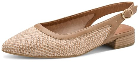 Jana Damen Slingpumps Flach mit Riemchen Vegan