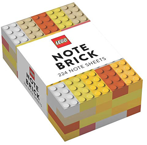 LEGO® Note Brick (Yellow-Orange): (Fun Stationery for LEGO® Fans, Note Papers for LEGO® Lovers): 2