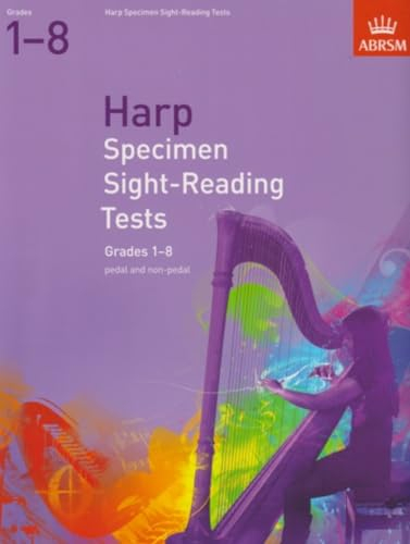 Specimen Sight-Reading Tests for Harp, Grades 1-8 (pedal and non-pedal) (ABRSM Sight-reading)