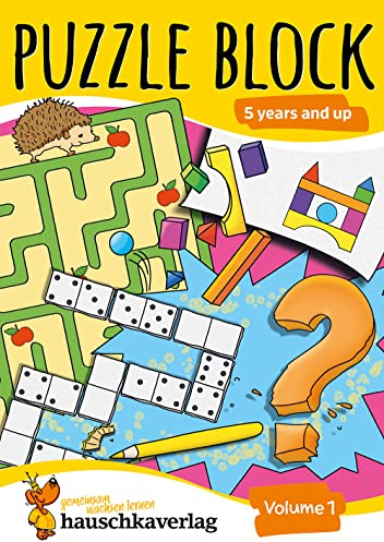 Puzzle Activity Book from 5 Years - Volume 1: Colourful Preschool Activity Books with Puzzle Fun - Labyrinth, Sudoku, Search and Find Books for ... & Logical Thinking: Puzzle Activity Books