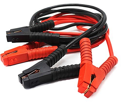 HENGMEI Starthilfekabel Überbrückungskabel 12V/24V Starterkabel mit Überspannungsschutz für Auto, LKW, Motorrad (2x4m)