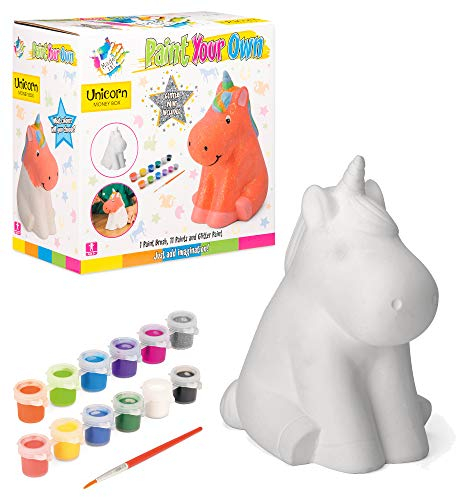 Made It! Unicorn Ceramic | Painting Set for Kids, Painting Crafts and Arts, 1 Set of Paints and Brush