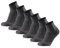 DANISH ENDURANCE Kurze Merino Wolle Wandersocken, Sommer Wollsocken, Unisex, für Herren & Damen, 3 Paar, Grau, 43-47