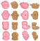 Ausstechförmchen Weihnachten, 8 PCS Weihnachten Keksausstecher,Plätzchenformen für Kinder,Fondant Ausstechformen,Cookie Cutter, Cookie Backen Form,Kinder Backen Küche Zubehör