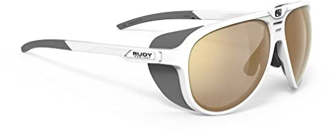 Rudy Project Unisex STARDASH White Gloss Impactx Photochromic 2 Laser Crimson Sonnenbrille, Talla Única