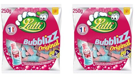 Lutti Bubblizz Original Gomme à Mâcher, 250 g (Lot de 2)