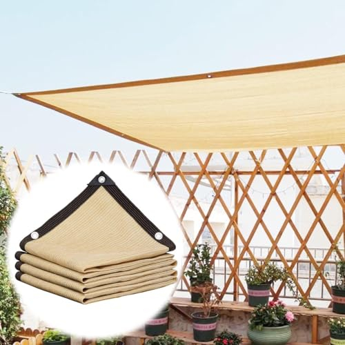 1m 2m 4.0m 5m 6m 7m 8m 9m 10m Sonnensegel, Schattierungsnetz Für Terrassenüberdachung, Leichter Und Atmungsaktiver Schattiernetz, Sonnenschutz Terrassenüberdachung 90% Schattierungsrate(Size:3x3.0m(10