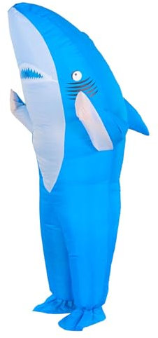 Inflatable Shark Costume for Adult Funny Halloween Costumes Funny Cosplay Blow up Costume