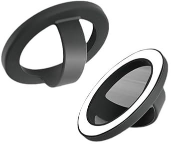 YjkjYii Handy Ring Halterung Magnet für MagSafe,Flexiblem Silikon Smartphone Fingerhalter Kompatibel mit iPhone iPad Samsung und mehr Smartphone-Schwarz