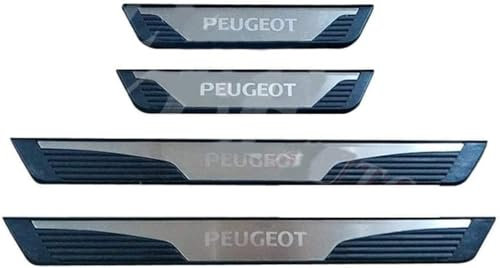 8 Pièces de Protection de Seuil de Porte de Voiture en Acier Inoxydable pour Peugeot Expert 2017+,Acier Inoxydable Anti-éraflures et Anti-dérapant